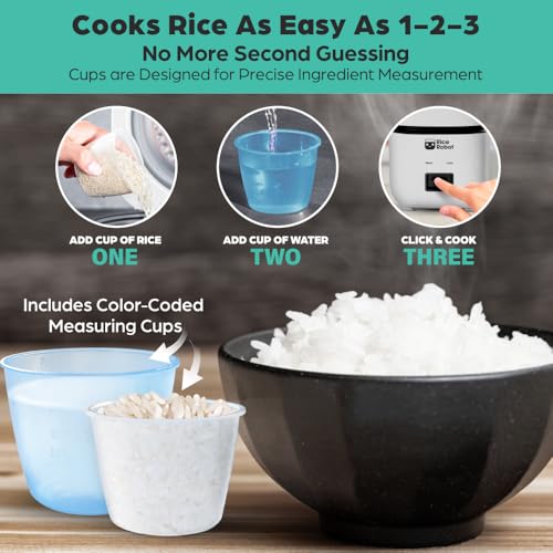 PFAS-free Rice Robot Personal Rice Cooker for Health-Conscious Cooks
| Nonstick Rice Robot Personal Cooker with 1 Quart