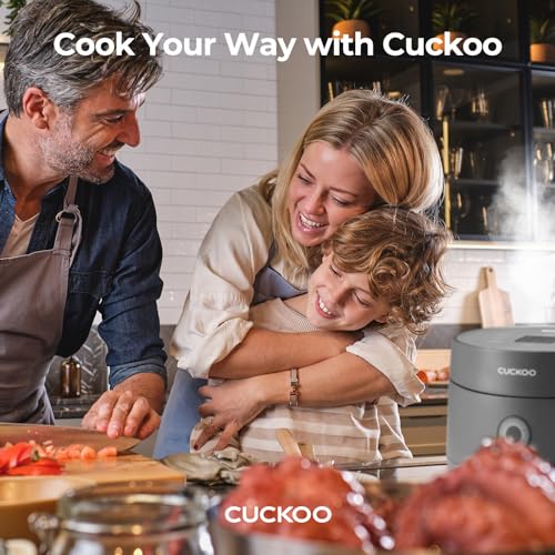 Cuckoo 3 Cup Rice Cooker with Delay Timer & Keep Warm, Gray (CR-0375FG)  
Cuckoo 6 Cup Rice Cooker with Steamer Function